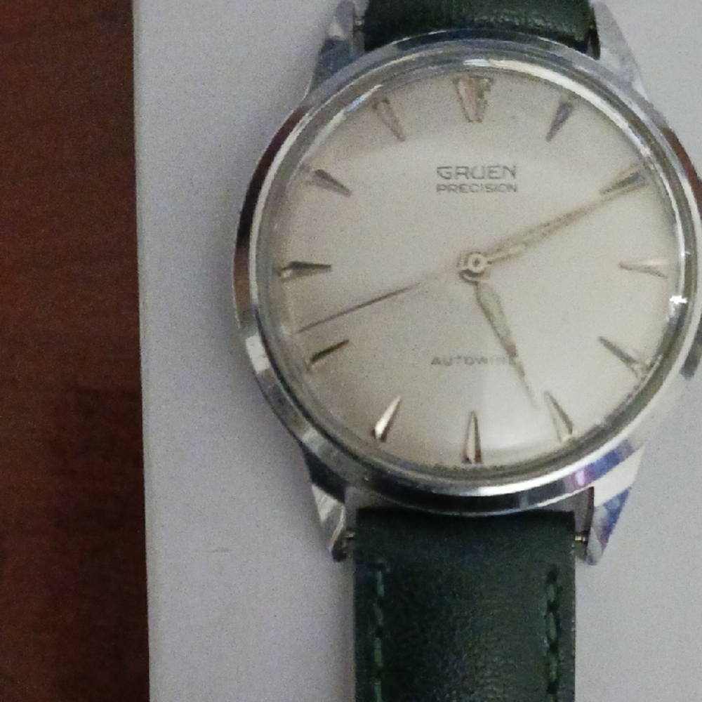 Gruen Precision Watch with Green Strap